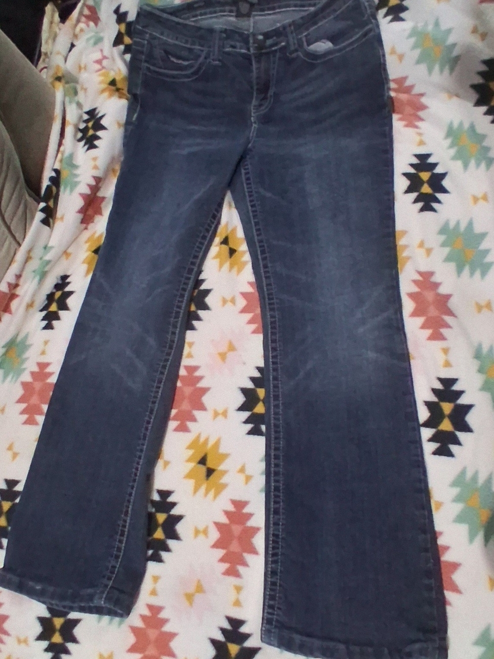 Women’s Boot Cut Jeans in Dark Blue Wash